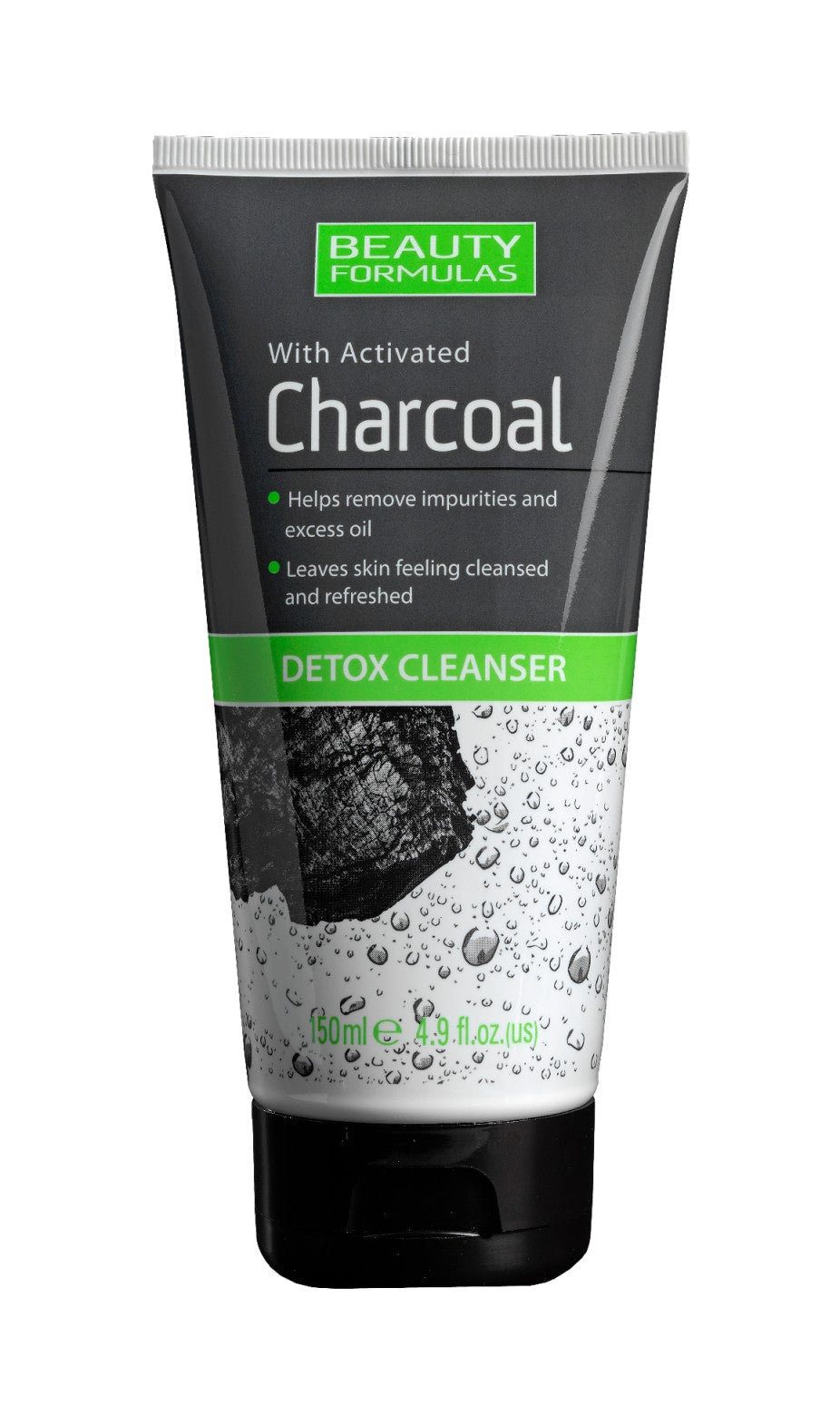 Beauty Formulas Charcoal Detoxifying Deep Cleansing Face Gel with Activated Charcoal 150ml | Vaistine1.lt