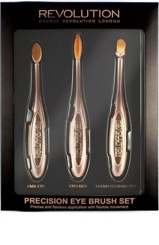 Makeup Revolution Precision Eye Set akių makiažo šepetėlių | Vaistine1.lt