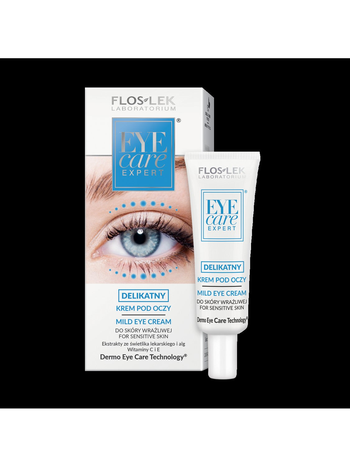 Floslek Eye Care Expert Delicate eye cream with eyebright and vitamin C 30ml | Vaistine1.lt