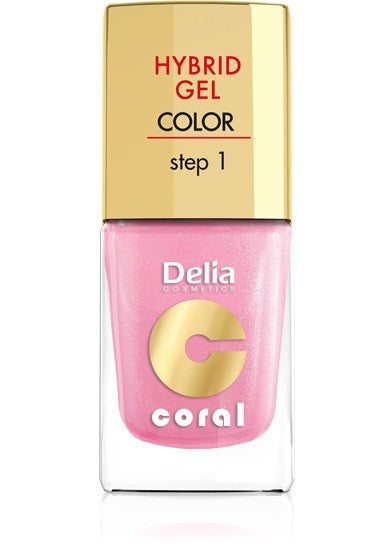 Delia Cosmetics Coral Hybrid Gel Nail Polish No. 31 Pearly Pink 11ml | Vaistine1.lt