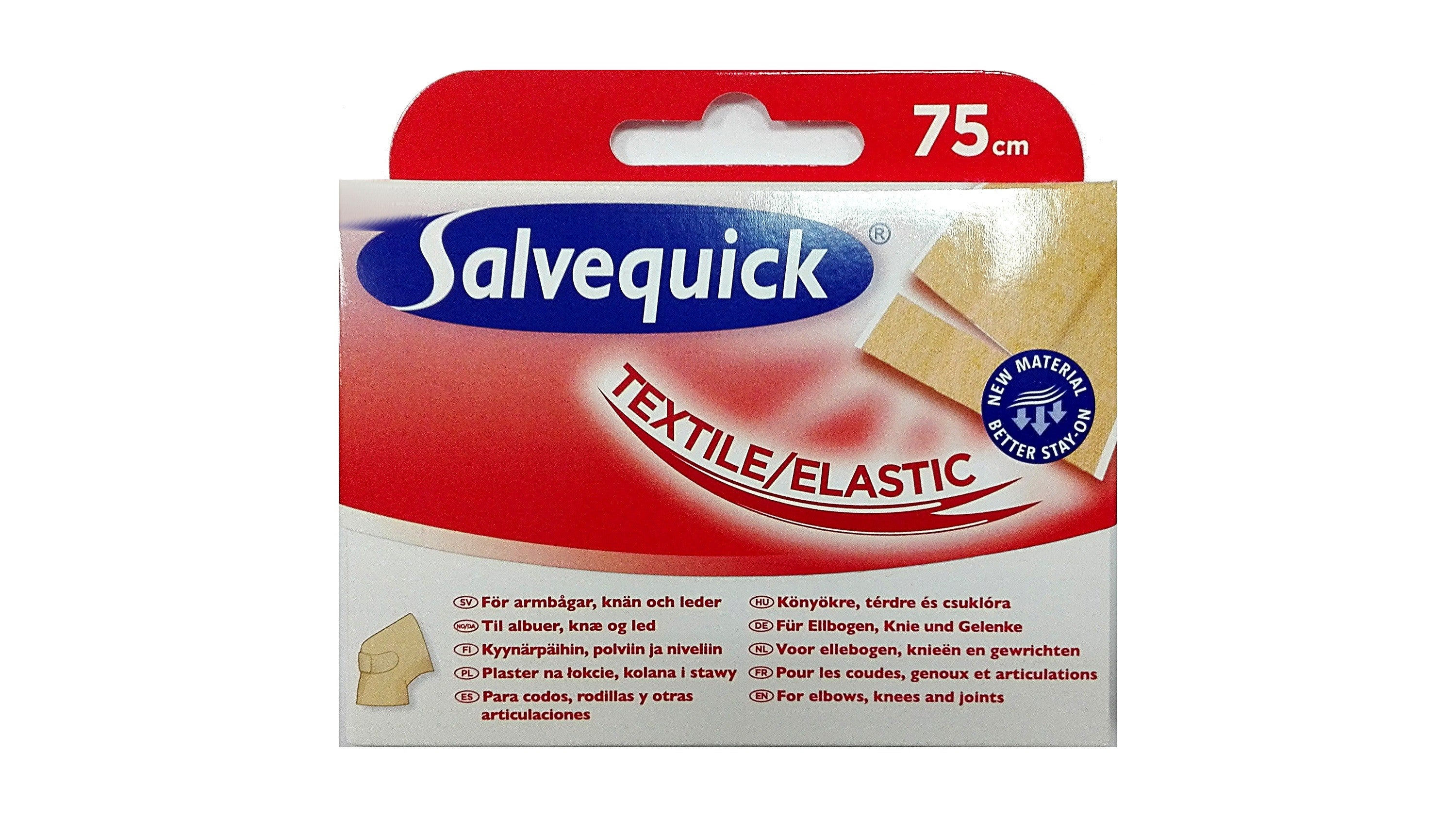 Salvequick tekstiliniai pleistrai 75 cm 1 vnt | Vaistine1.lt