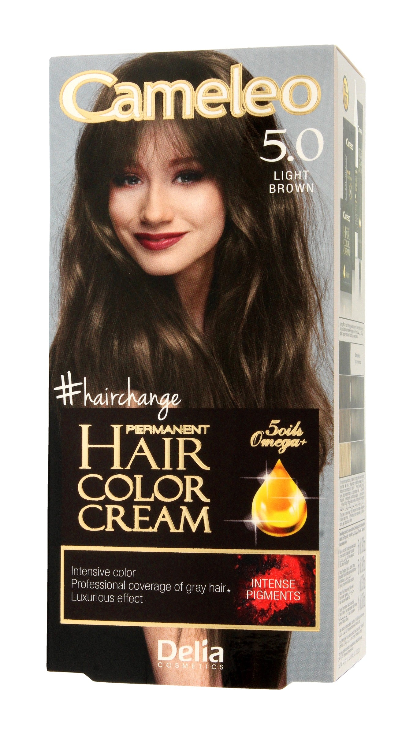 Delia Cosmetics Cameleo HCC Permanent Hair Color Omega+ No. 5.0 Light Brown 1op. | Vaistine1.lt