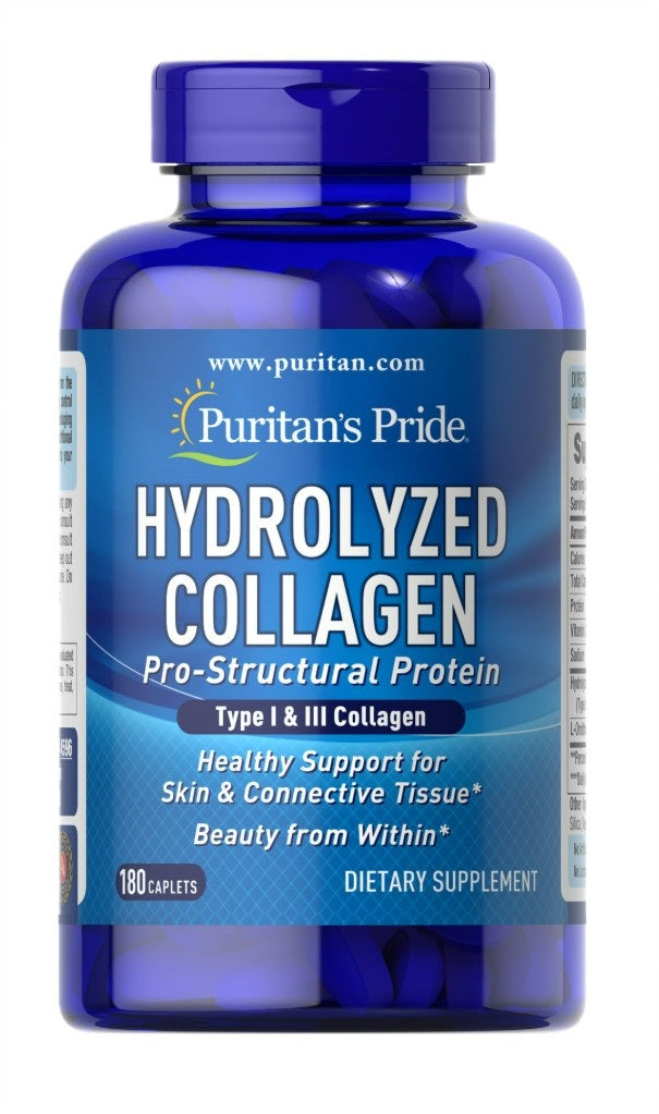 Hydrolyzed Collagen - 180 caplets - Puritan's Pride
