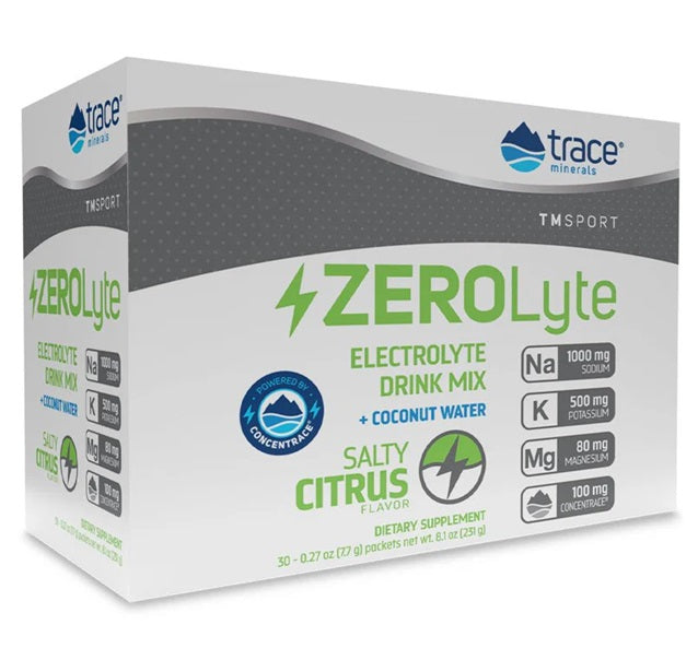 ZEROLyte, Salty Citrus - 30 packets - Trace Minerals | Vaistine1.lt | WestPharmacy.eu