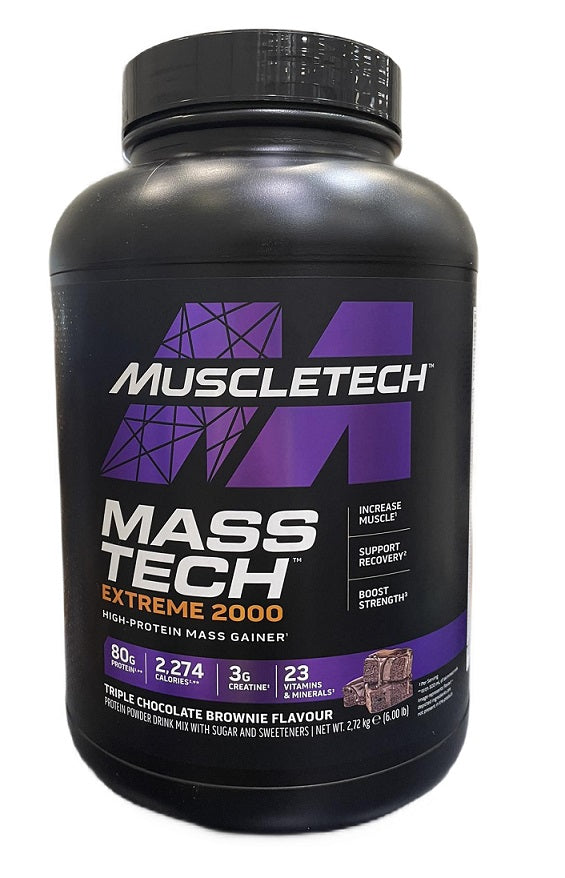 Mass-Tech Extreme 2000, Triple Chocolate Brownie - 2720g - MuscleTech