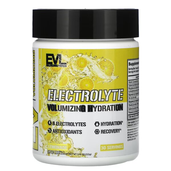 Electrolyte, Lemonade - 111g - EVLution Nutrition