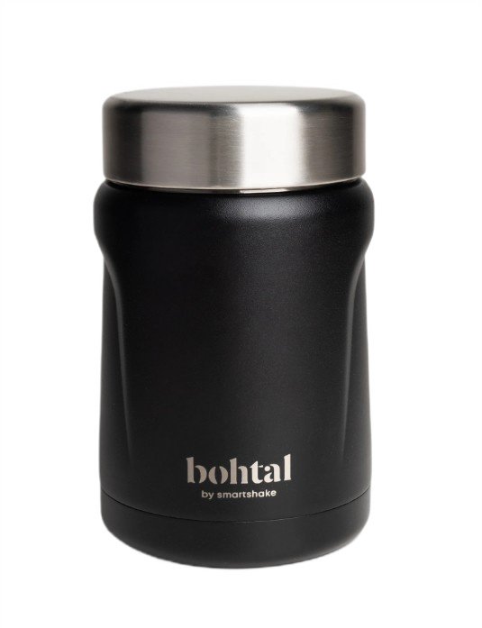 Bohtal Insulated Food Jar, Black - 550 ml. - SmartShake