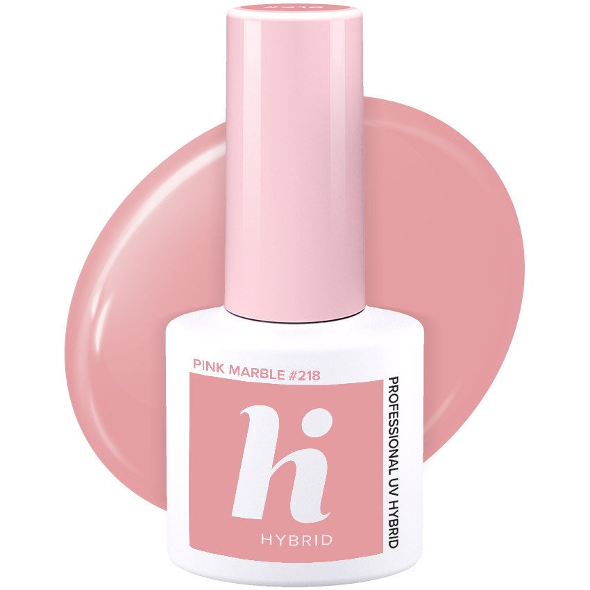 Hi Hybrid Hybrid Lacquer No. 218 Pink Marble 5ml | Vaistine1.lt