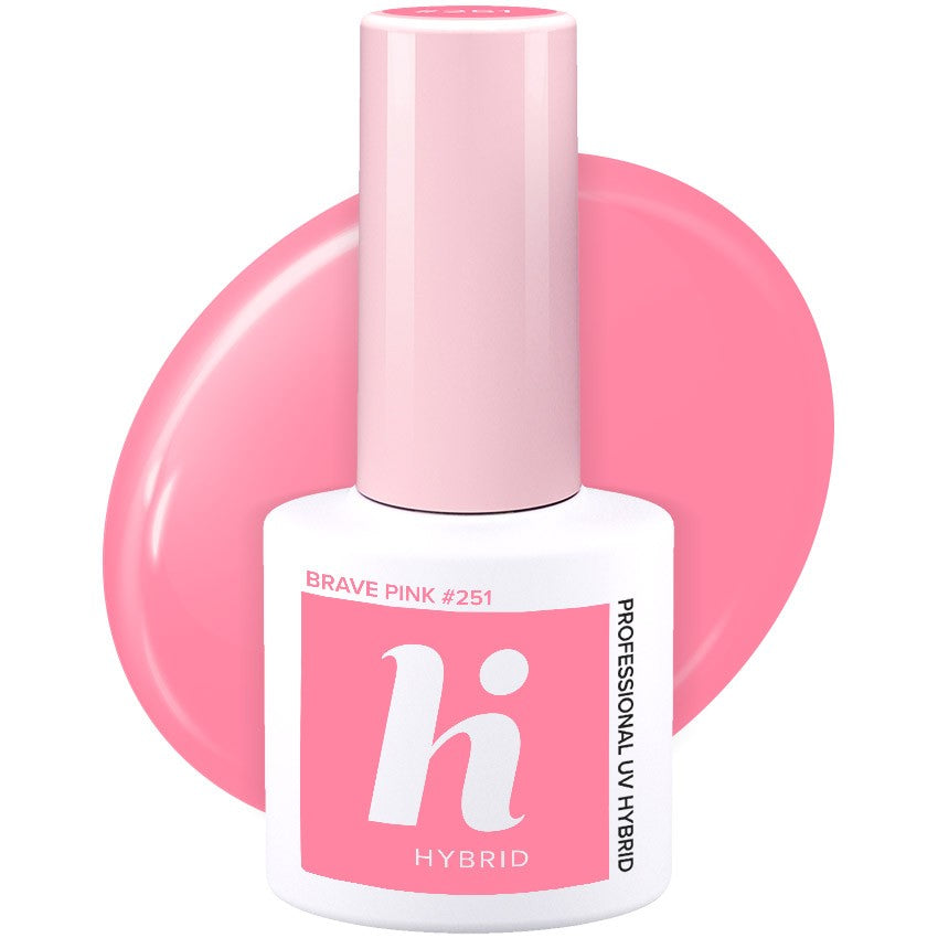 Hi Hybrid Hybrid Lacquer No. 251 Brave Pink 5ml | Vaistine1.lt