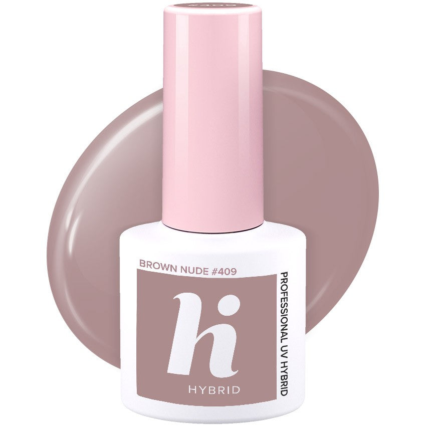 Hi Hybrid Hybrid Lacquer No. 409 Brown Nude 5ml | Vaistine1.lt