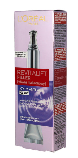 Loreal REVITALIFT FILLER [HA] Eye Cream 15ml | Vaistine1.lt | WestPharmacy.eu