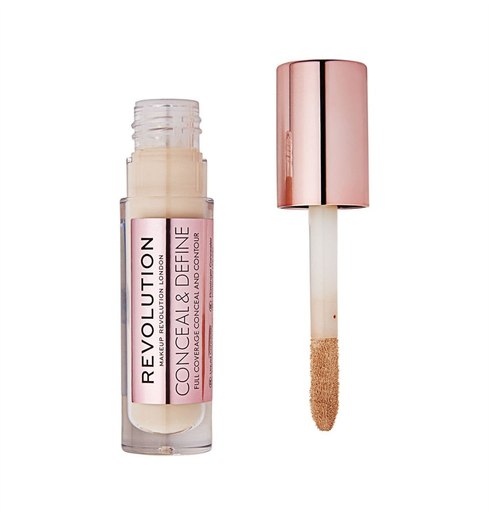 Makeup Revolution Conceal and Define Liquid Concealer C4 | Vaistine1.lt