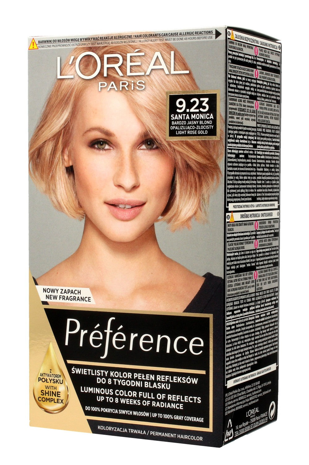 Loreal Hair Color Recital Preference 9.23 Very Light Blonde Opalescent Golden 1op | Vaistine1.lt | WestPharmacy.eu