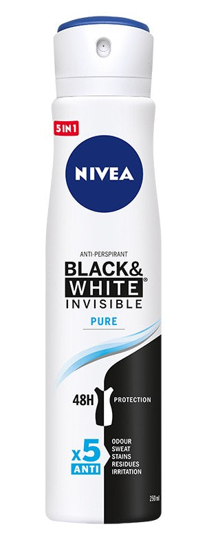 Nivea Deodorant INVISIBLE PURE spray for women 250ml | Vaistine1.lt | WestPharmacy.eu