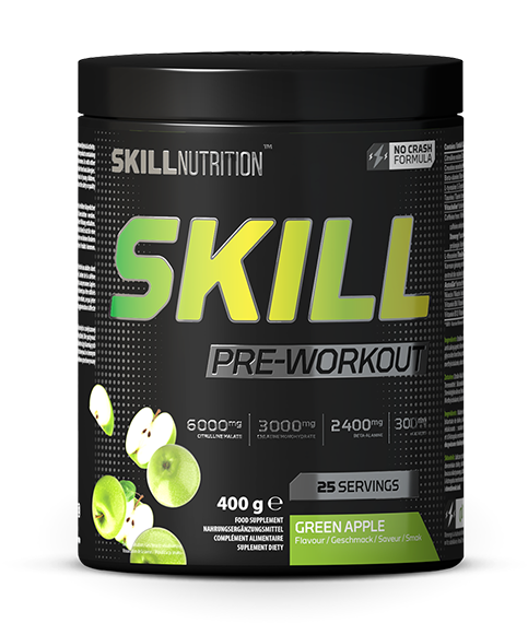 Skill Pre-Workout, Green Apple - 400g - Skill Nutrition