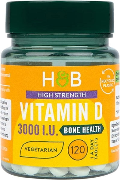 High Strength Vitamin D, 3000 IU - 120 tablets - Holland & Barrett | Vaistine1.lt | WestPharmacy.eu