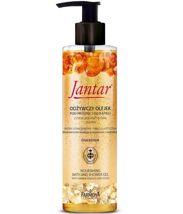 Farmona Jantar DNA Repair Shower and Bath Oil Nourishing with Gold 400ml | Vaistine1.lt