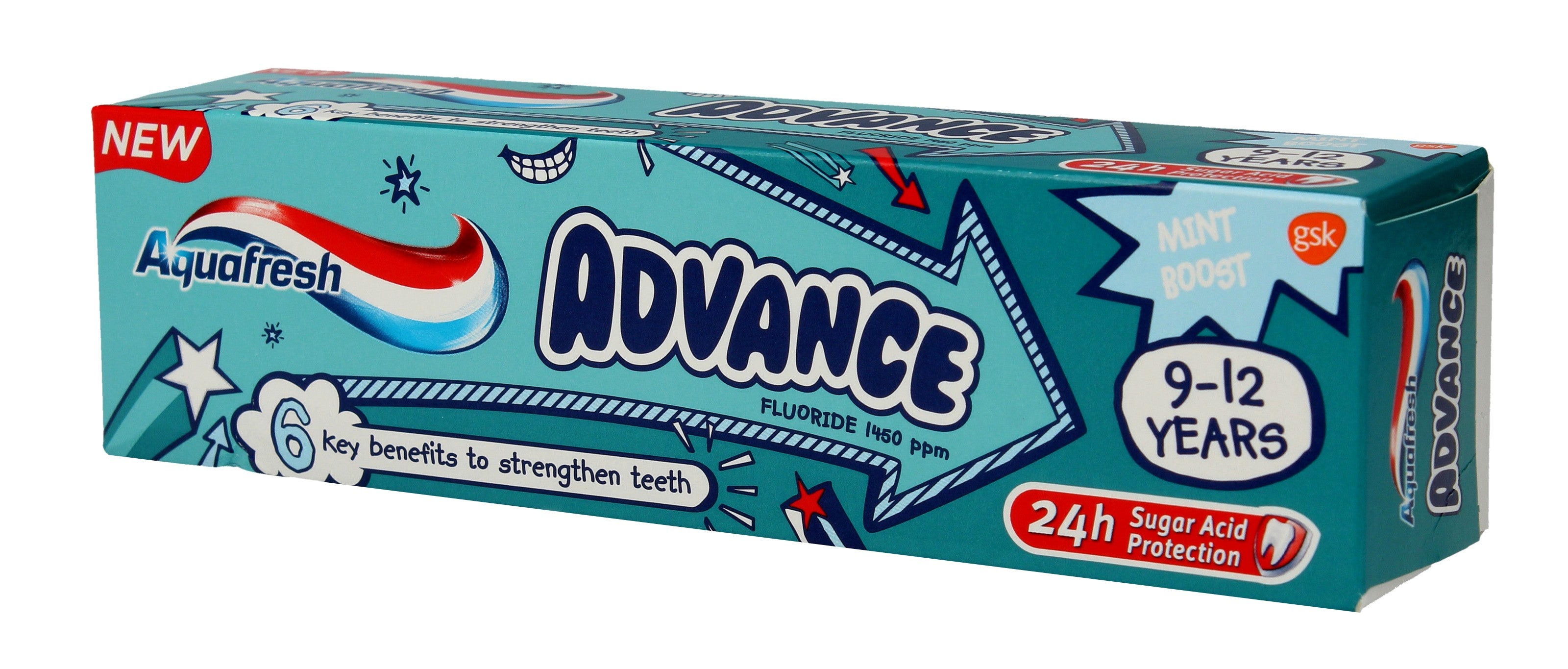 Aquafresh Advance Toothpaste for children 9-12 years 75ml | Vaistine1.lt