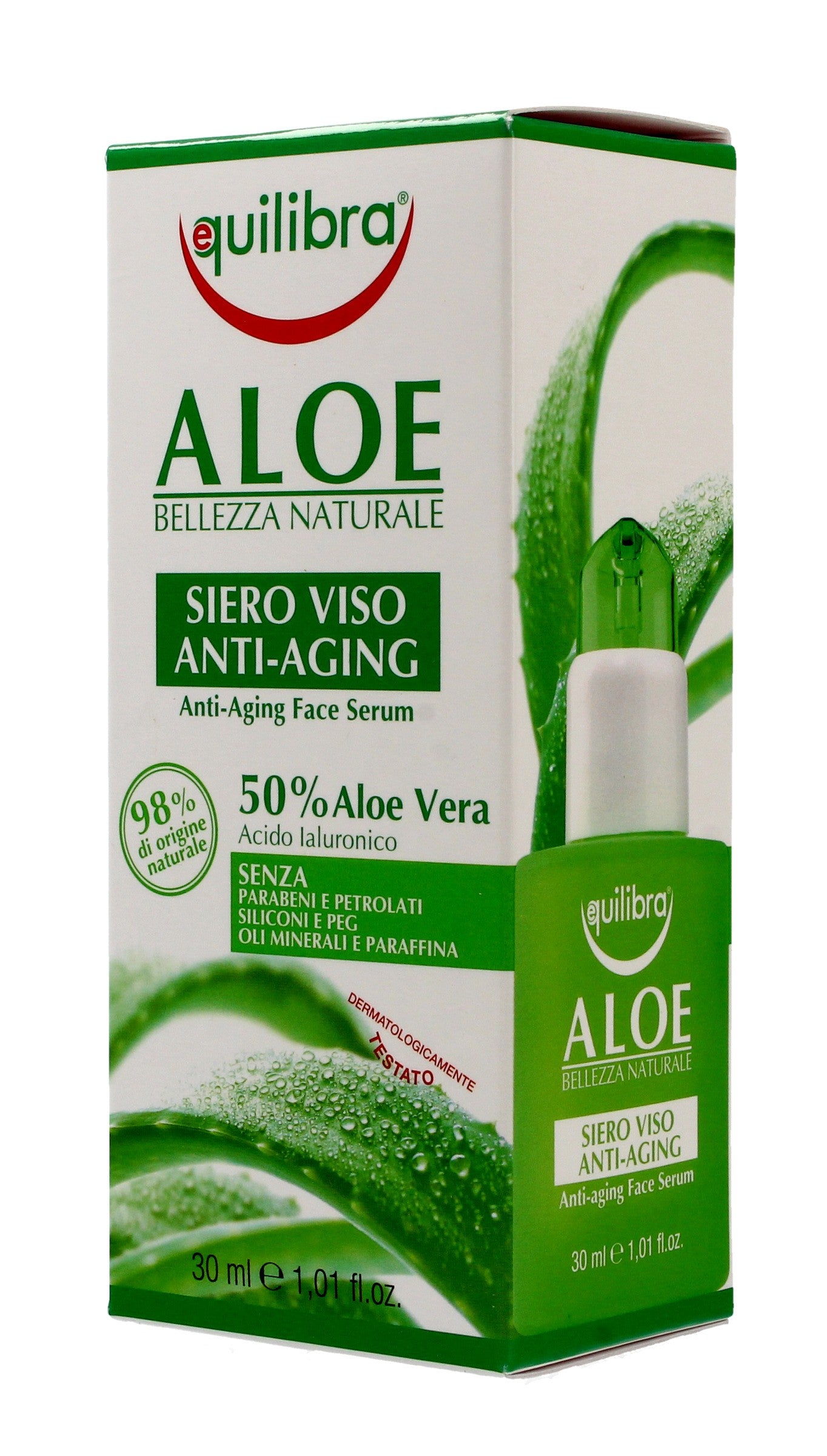 Equilibra Aloe Anti-Aging Face Serum 50% Aloe 30ml | Vaistine1.lt