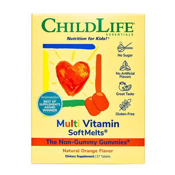 Multi Vitamin Softmelts Gummies, Natural Orange - 27 tabs - Child Life