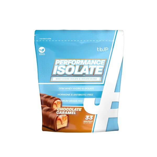 Performance Isolate, Chocolate Caramel - 1000g - Trained by JP