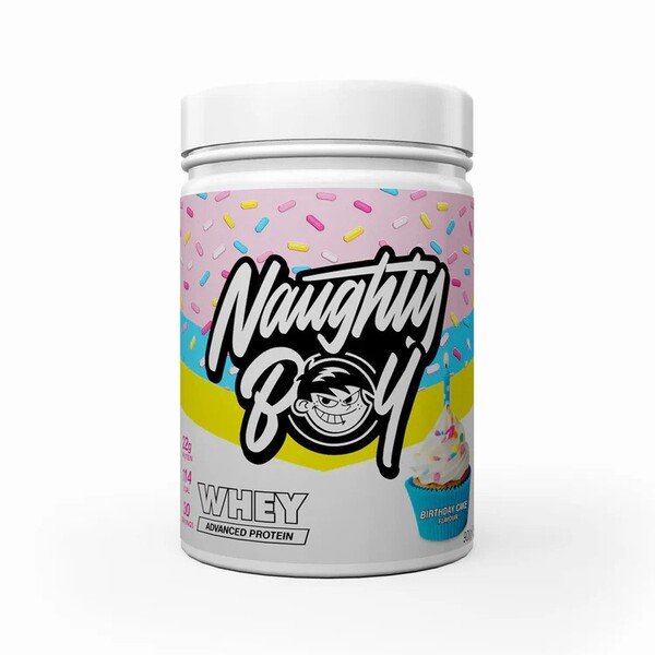Advanced Whey, Birthday Cake - 900g - Naughty Boy