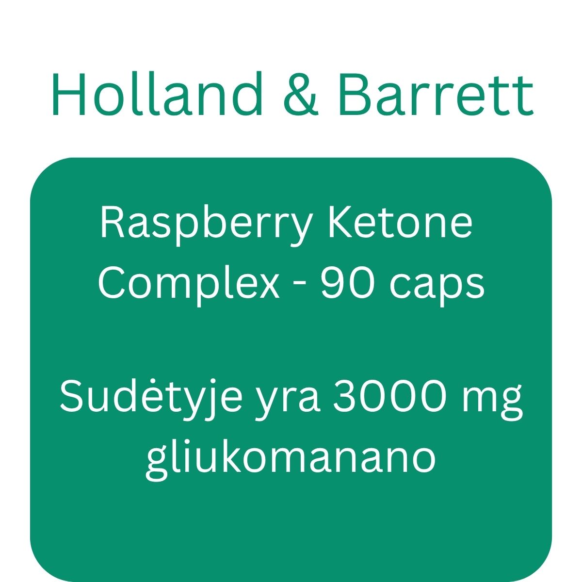 Raspberry Ketone Complex - 90 caps - Holland & Barrett