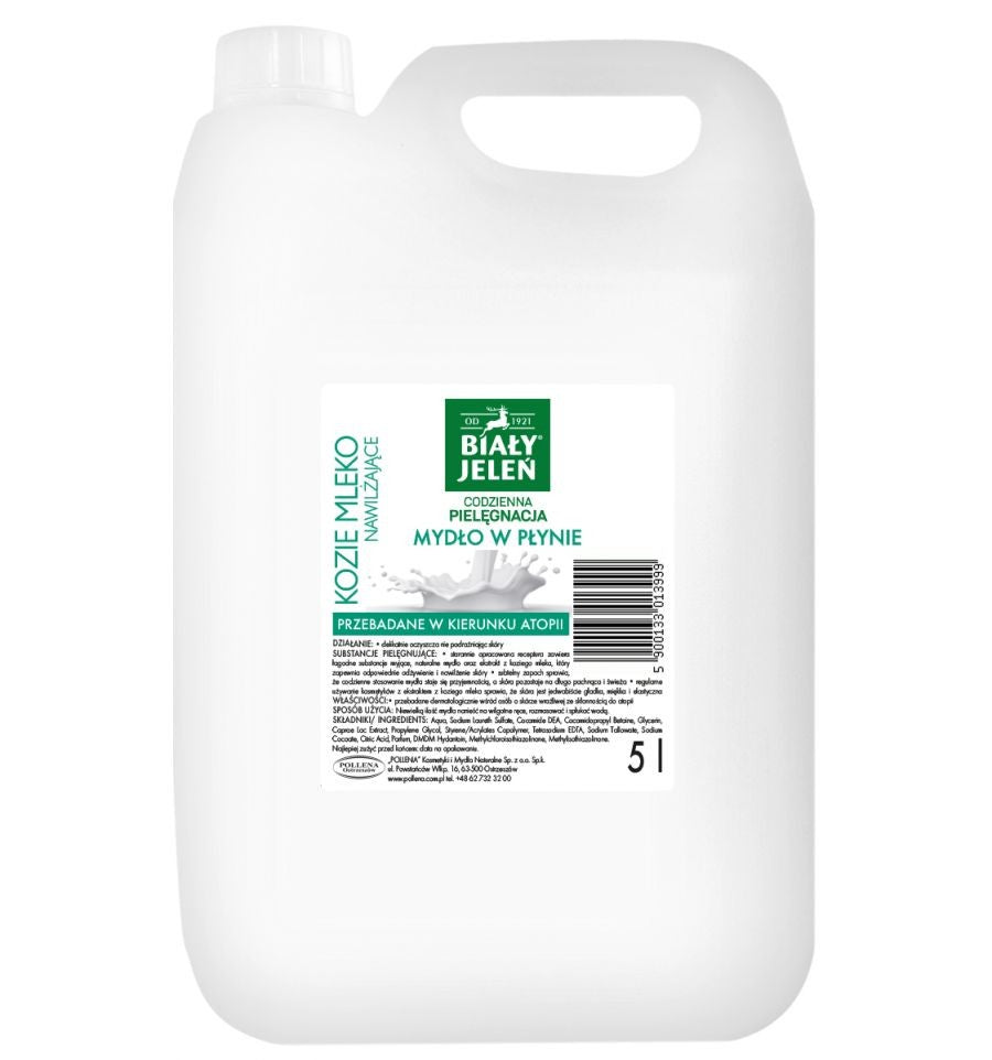 Hypoallergenic skystas muilas Ožkos pienas 5L