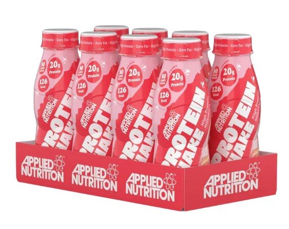 High Protein Shake, Strawberries & Cream - 8 x 330 ml. - Applied Nutrition
