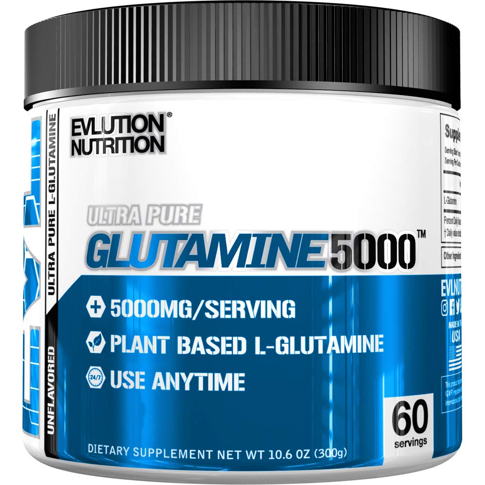 Ultra Pure Glutamine 5000, Unflavoured - 300g - EVLution Nutrition