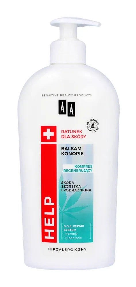 AA HELP Hemp body lotion - regeneracija sausai odai 400ml - Kosmetika