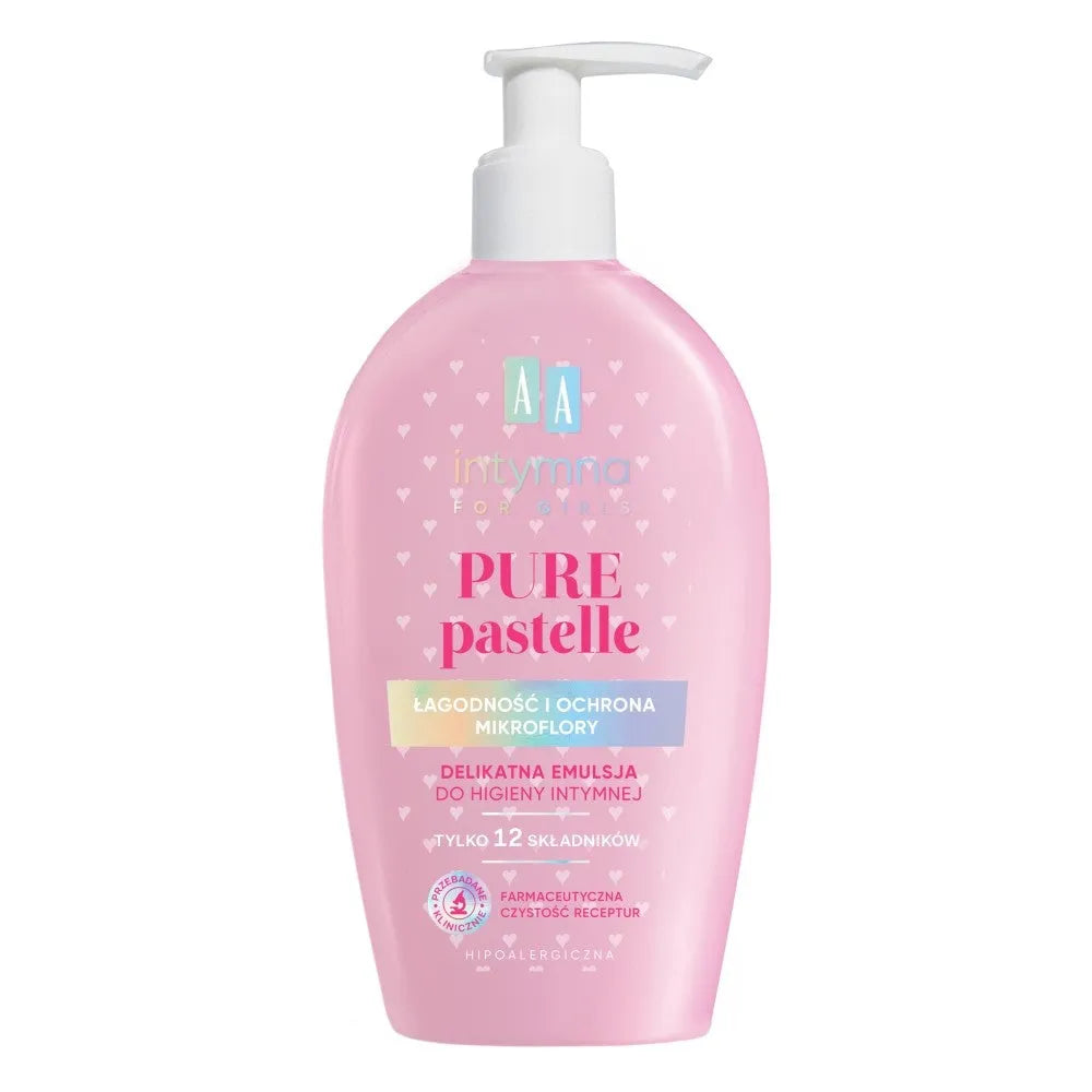 AA Intymna for Girls Delicate Emulsion intyminei higienai mergaitėms Pure Pastelle 300ml - Kosmetika