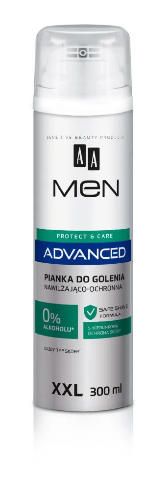 AA Men Adventure Care Drėkinanti Apsauginė - Skutimosi Putos XXL 300 ml - Kosmetika