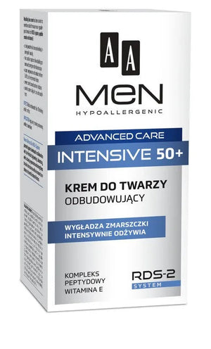 AA Men Adventure Care Face Cream Intensive 50+ Atkuriamasis 50ml - Kosmetika