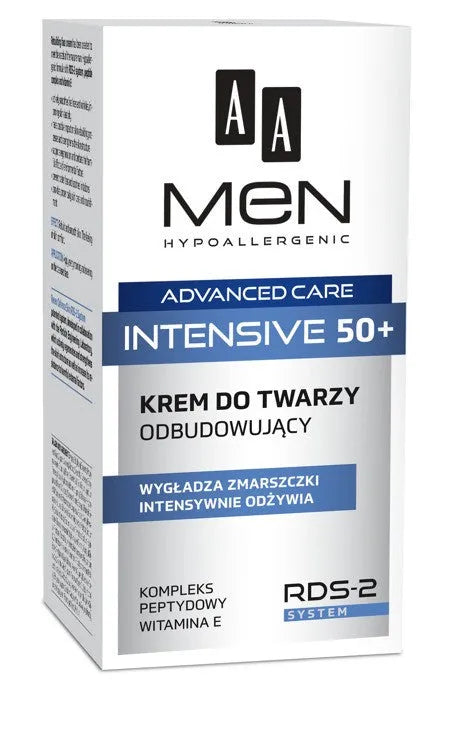 AA Men Adventure Care Face Cream Intensive 50+ Atkuriamasis 50ml - Kosmetika