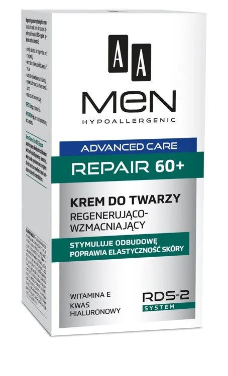 AA Men Adventure Care Face Cream Repair 60+ 50ml veido kremas skirtas atstatyti odą. - Kosmetika