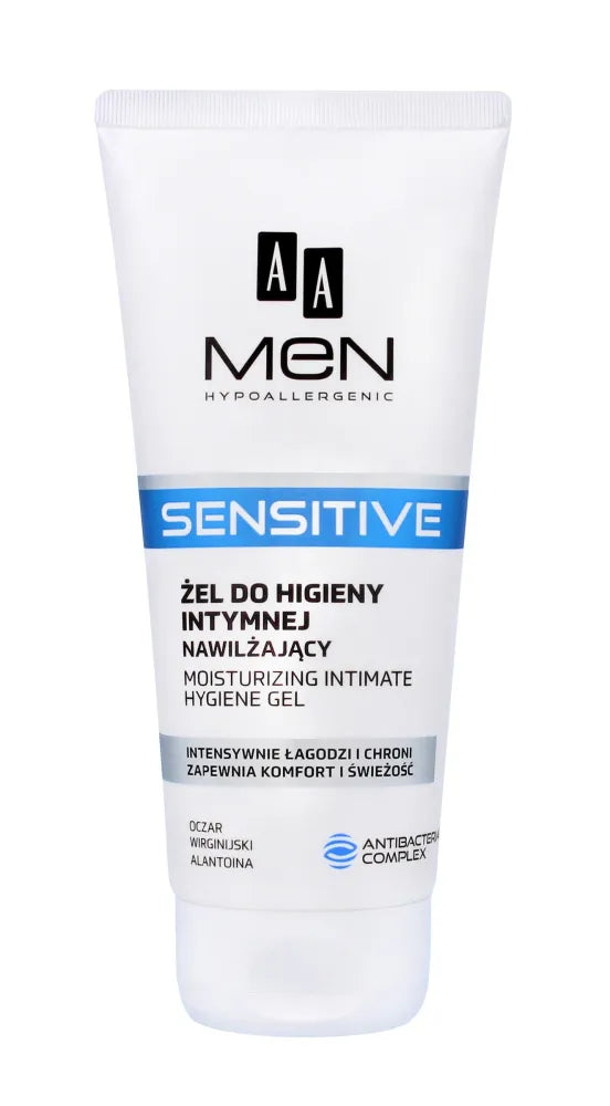 AA Men Sensitive Drėkinamasis Intymios Higienos Gelis 200ml - Kosmetika