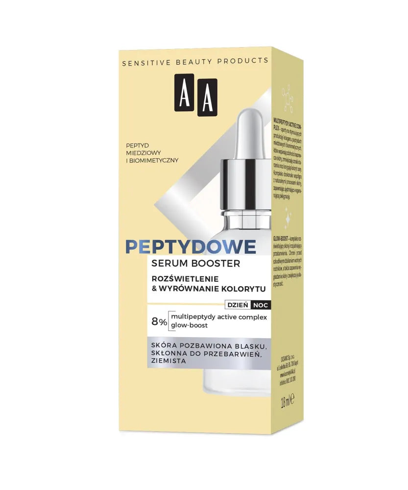 AA Peptide Serum Booster Brightening and evening out skin tone 18 ml - Kosmetika