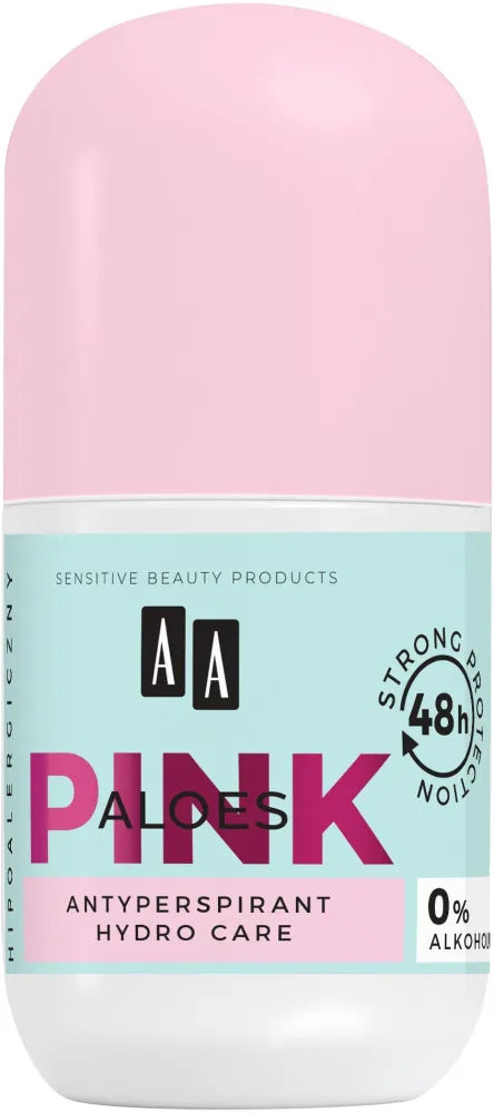 AA Pink Aloes Deodorantas antiperspirantas roll-on 50ml - Kosmetika