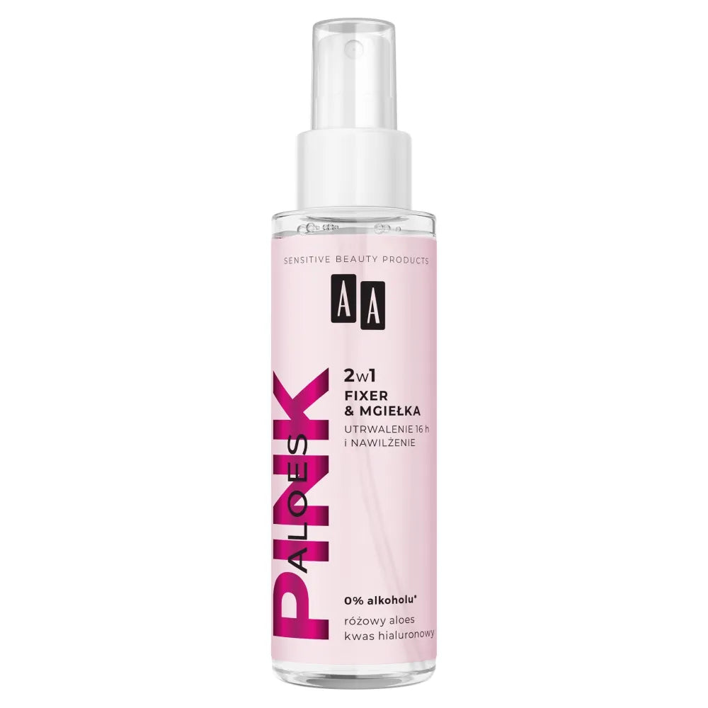 AA Pink Aloes Make-up purškiklis 2in1 fiksavimas ir drėkinimas 100 ml - Kosmetika