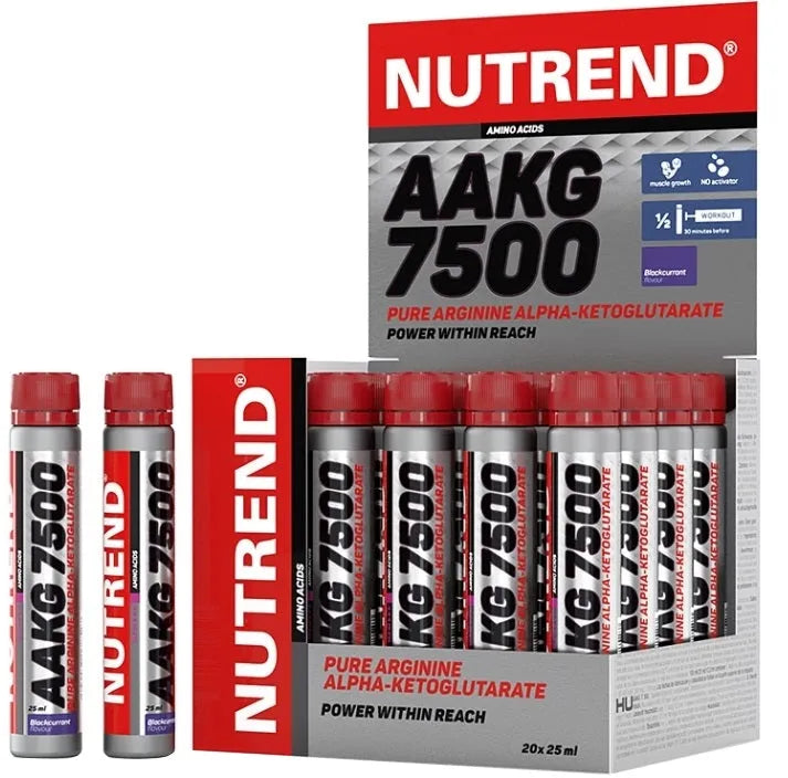 AAKG 7500 Blackcurrant - 20 x 25 ml - Nutrend - Sporto papildai