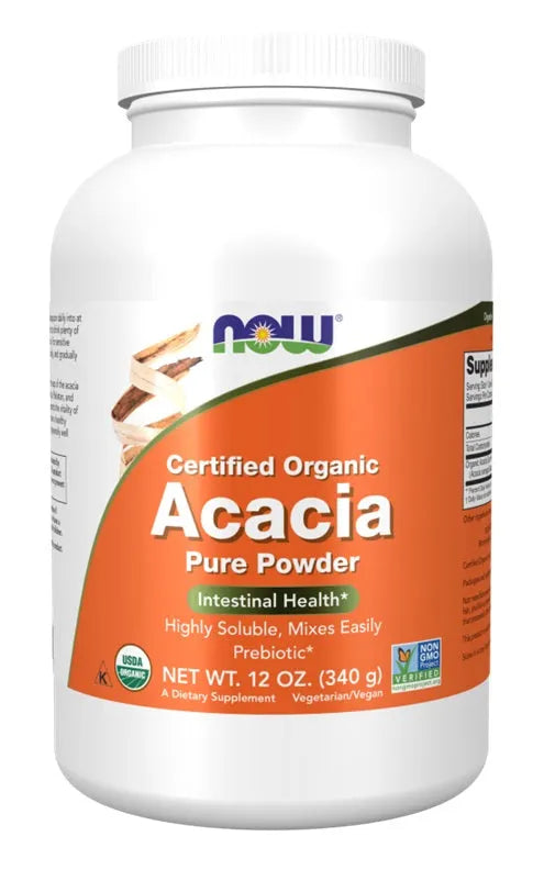 Acacia Pure Powder - 340g - NOW Foods - Papildai
