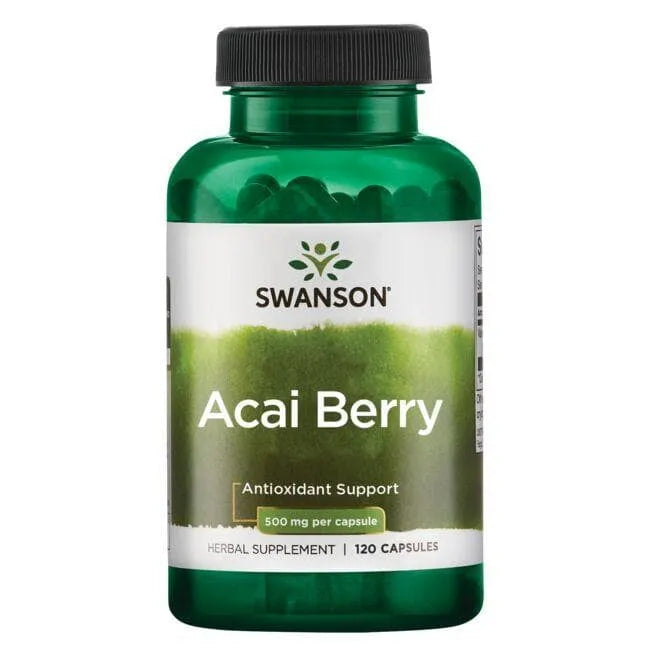 Acai Berry - 500 mg - N120 - uogų ekstraktas - Swanson - Papildai