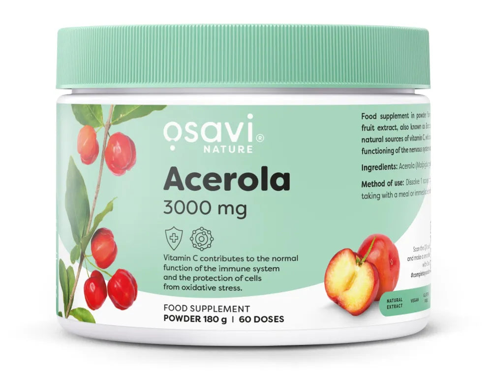 Acerola 3000mg - 180g - Osavi - Papildai