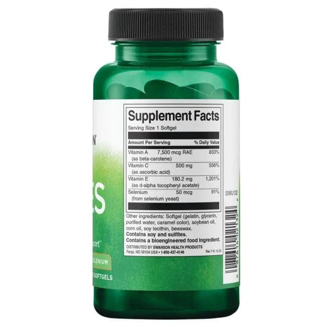 ACES - Vitaminai A C E ir Selenas - N60 - Swanson - Papildai