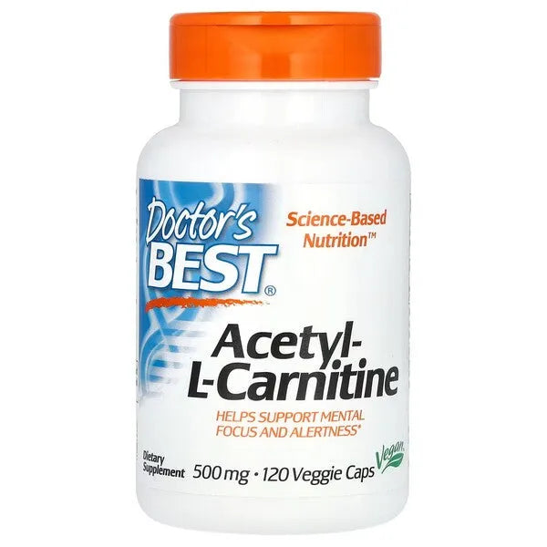 Acetyl L-Carnitine 500mg - 120 vcaps - Doctor’s Best - Papildai