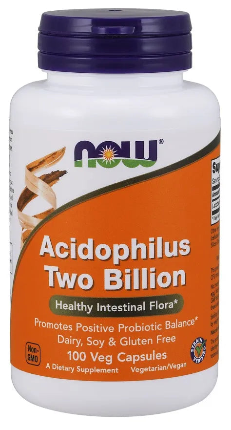 Acidophilus Two Billion - 100 vcaps - NOW Foods - Papildai