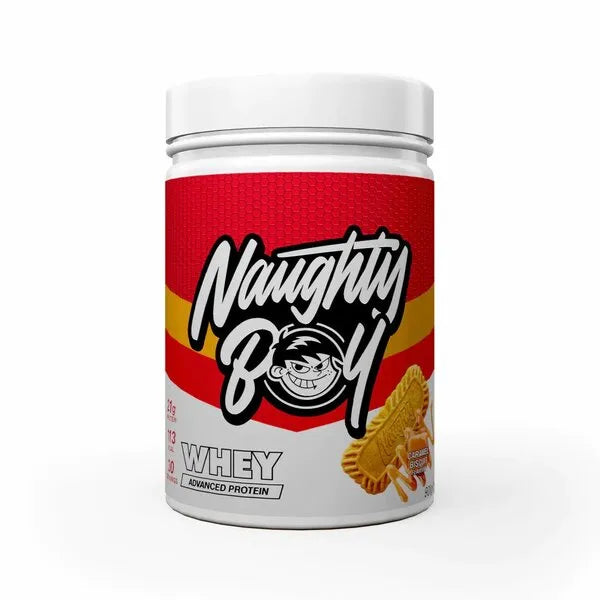 Advanced Whey Caramel Biscuit - 900g - Naughty Boy - Sporto papildai