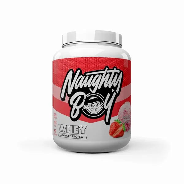 Advanced Whey Strawberry Milkshake - 2010g - Naughty Boy - Sporto papildai