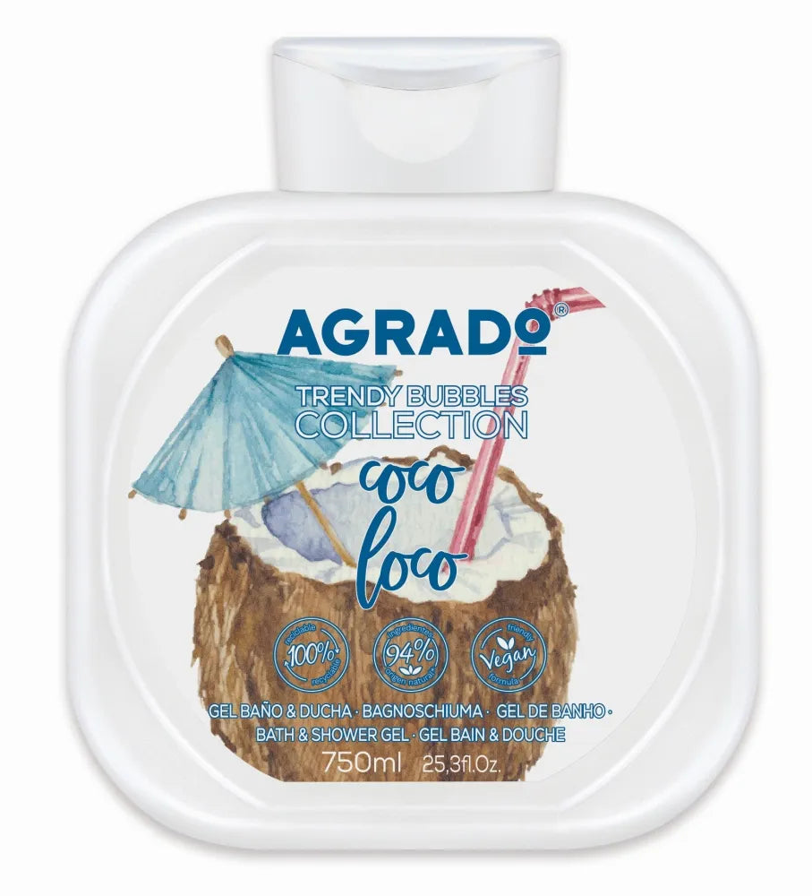 AGRADO Coco Loco shower and bath gel 750 ml - Kosmetika